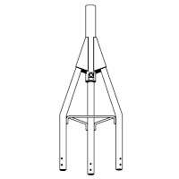  ROHN 20BG 3' foot 25G Short Top Cap Tower Section