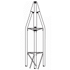 ROHN 25AG5 8 Foot 3.5 inch Tower Top Cap Section with 2.75 inch O.D.