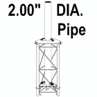 ROHN 25G Tower Top Dish Mount R-25TDM2S3KD