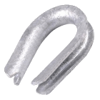 1/4 inch Heavy Duty Open Eye Wire Rope Thimble R-1/4THH