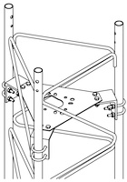 ROHN AS455G Antenna Rotor Accessory Shelf for 45G 45GSR 55G Tower