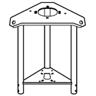 ROHN 25G Antenna Rotor and Bearing Accessory Shelf R-BAS25G