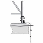 ROHN BGK3G Tower Base Grounding Kit