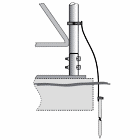 ROHN R-BGK3GGX 25G 45G Tower Base Ground Kit