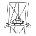 ROHN 45G Tower Guy Bracket Assembly R-GA45GD