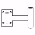 ROHN 25G Tower Special Antenna Rotor Post for R-RP25GCM