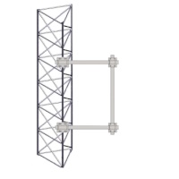 ROHN SA324A Universal 3' Foot Side Arm Antenna Mount