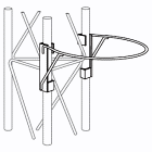 ROHN 25G 45G Tower Safety Ring Attachment R-SR245