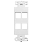 Four Port Keystone Decora Style Insert Strap