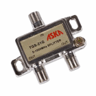 ASKA TGS-21G 1 GHz 2-way Cable TV Antenna Sytem Coaxial Cable Splitter