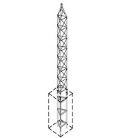 Universal Towers HD 11-90 Heavy Duty 90' Foot Freestanding Aluminum Tower Kit