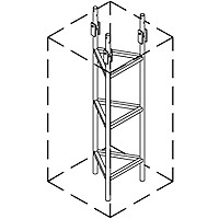 Universal Towers B-14 Hinged Concrete Base Anchor Section