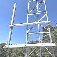 Universal Towers UV-CM Aluminum Single Side Arm Antenna Mount