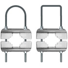 Round Square U-bolt to Pipe or Pole Clamp Sets