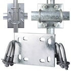 Pipe to Pipe, Pole and Mast Cross-over U-bolt & Plate Bracket Mounts
