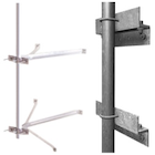 HEAVY DUTY ANTENNA MAST PIPE WALL MOUNT