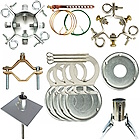 Telescopic Mast Hardware, Base Plates and Accessories