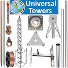 Universal Towers Aluminum Tower Kits Sections Mounts Parts Masts