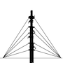 Telescoping Antenna Mast Down Guy Kits