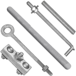 J Bolts Eye Bolts Clamps Pins and Threaded Rod
