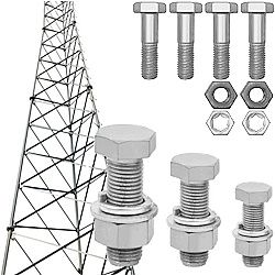 Steel Tower Bolts Nuts and Kits