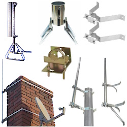 Antenna Mast Roof Wall Chimney Base Mounts