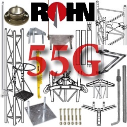 ROHN 55G Tower Base Plate, Shelf and Accessories
