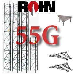ROHN 55G Wall Bracketed Tower Complete Kits