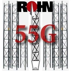 ROHN 55G Tower Sections and Concrete Bases