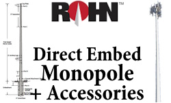 ROHN Direct Embed Monopole Towers