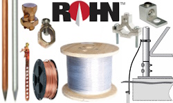 ROHN Tower Grounding Parts and Accessories