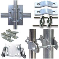 Tower Mast Pole Pipe Mounts Clamps