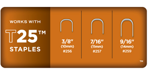 Staple Sizes Chart