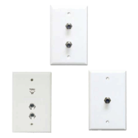 Simple Satellite Cable TV and Telephone Wall Plates