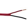 2C/14 AWG SOLID FPLR PLENUM- RED - 500 FT