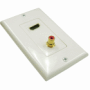 1 HDMI + 1 RCA Decora Style Wall Plate