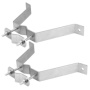 Antenna Wall Mount 4 inch W Style Brackets for 2.38" OD Mast Pole