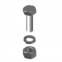 Galvanized Bolt Assembly 3/8" x 1-1/2"