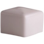 White PVC End Cap for 7/8" x 1-5/8" Din Rail Strut Track 10/Pack