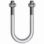 ROHN JR51A U Bolt, Round Bend, Galvanized