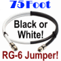 75 Foot RG6 Coaxial Jumper Cable