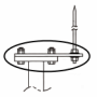 ROHN Lightning Rod Plate Kit R-VW132