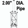 ROHN 25G Tower Top Dish Mount R-25TDM2S3KD