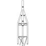 ROHN 45AG 9 Foot Top Cap Tower Section with 2 inch O.D.