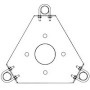 ROHN AS25GTB Thrust Bearing Accessory Shelf with Hardware