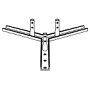 ROHN 25G Base For Flat Roof Tower Mount R-FR25G