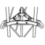 ROHN 45G Tower Guy Bracket Assembly R-GA45GD