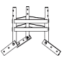 ROHN 25G Base For Peak Roof Tower Mount R-PR25G