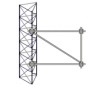 ROHN SA656A Universal 6' Foot Side Arm Antenna Mount