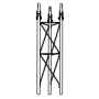 ROHN 25G Short Hinged Concrete Base Section R-SBH25G